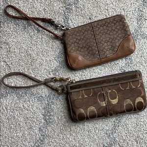 Coach wristlets